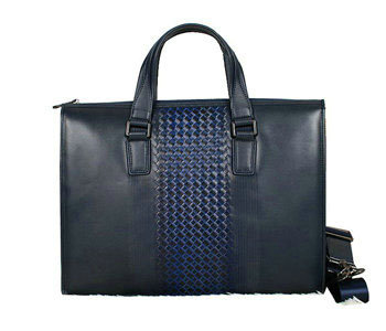 Bottega Veneta intrecciato VN briefcase B6031 royalblue&blue - Click Image to Close